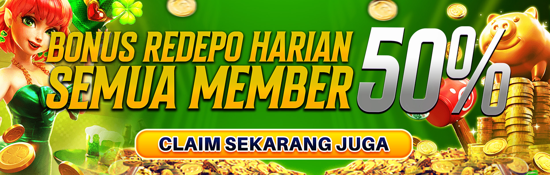 BONUS REDEPO HARIAN 50%