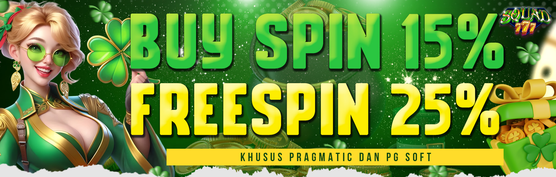 BUYSPIN 15% FREESPIN 25%