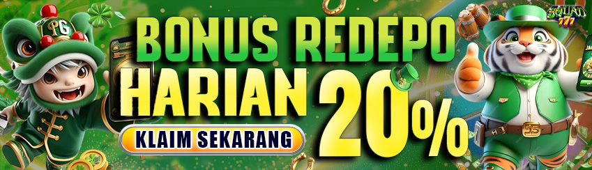 BONUS REDEPO HARIAN 20%